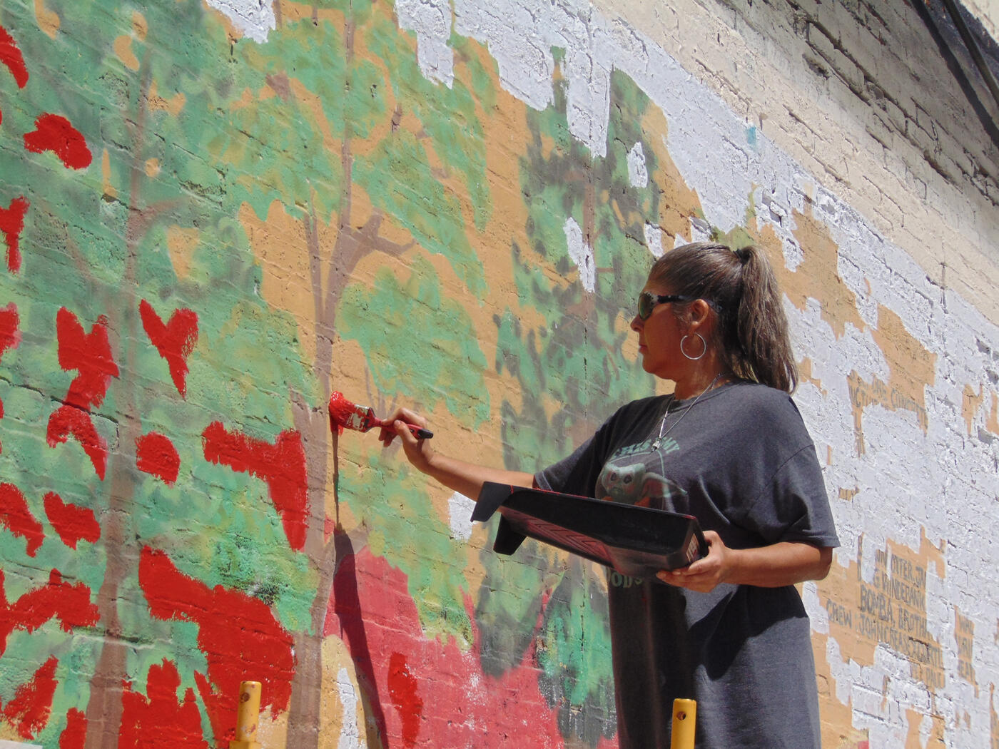 Documenting restoration of public art in collaboration with StreetArtToronto